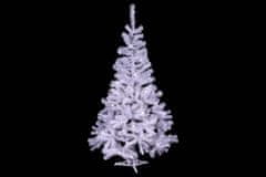 Greatstore Umělý vánoční strom s třpytivým efektem - 120 cm, bílý