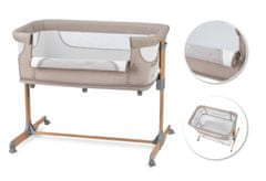 MoMi - Dětská postýlka 4v1 SMART BED beige