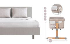 MoMi - Dětská postýlka 4v1 SMART BED beige