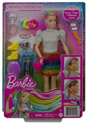 Barbie Leopardí s duhovými vlasy