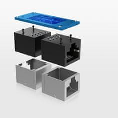 Ugreen NW114 spojka pro prodloužení Ethernet RJ45, černý