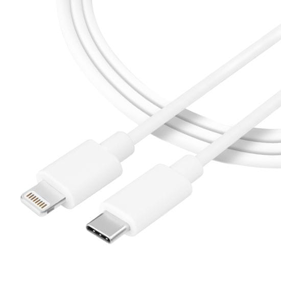 Tactical Smooth Thread kabel USB-C/Lightning - 0.3m - Bílá KP31185