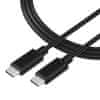 Smooth Thread Cable USB-C/USB-C 0.3m Black 8596311152993