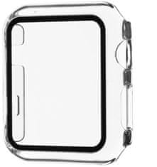 MobilMajak Ochranné pouzdro s temperovaným sklem pro Apple Watch 42mm - transparentní - FIXED Pure