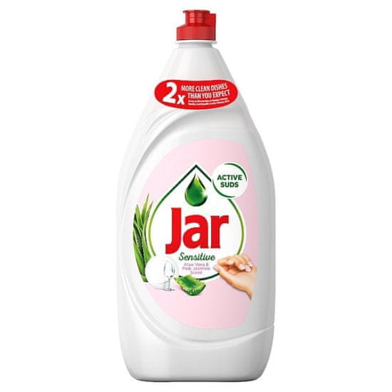 Jar Sensitive Aloe Vera&Pink Jasmin Tekutý Prostředek Na Nádobí 1,35 l 