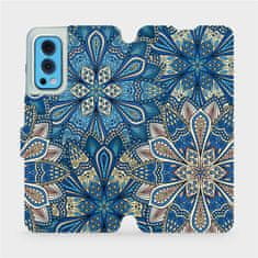 Mobiwear Flip pouzdro na mobil OnePlus Nord 2 5G - V108P Modré mandala květy