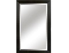 KONDELA Zrcadlo, dřevěný rám černé barvy, Malkia TYP 1