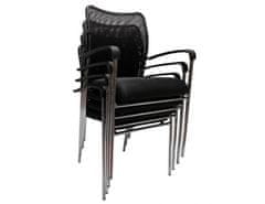 KONDELA Zasedací židle, černá, UMUT