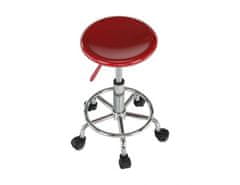 KONDELA Židle, červená/chrom, MABEL 3 NEW
