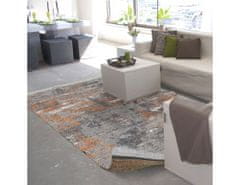 KONDELA Oboustranný koberec, vzor / hnědá, 160x230, MADALA