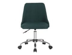 KONDELA Kancelářská židle, smaragdová/chrom, EDIZ