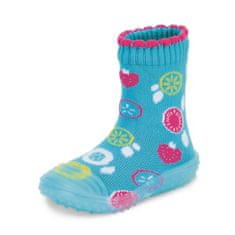 Sterntaler barefoot ponožkoboty dětské tyrkysové, kolečka 8362105, 26