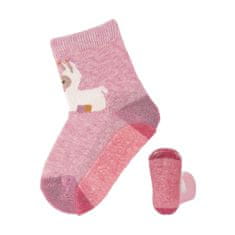 Sterntaler ponožky ABS protisklzové chodidlo AIR lama Lotte tmavě růžové 8151983, 18-24 měsíců