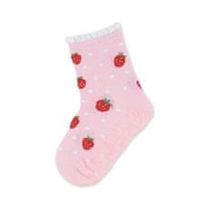 Sterntaler ponožky ABS protiskluzové chodidlo SUN jahůdky, růžové 8022106, 18