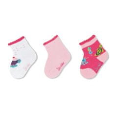 Sterntaler kojenecké ponožky dívčí 3 páry želvičky, růžové 8312021, 14