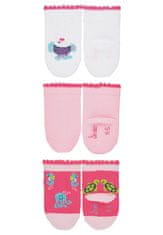Sterntaler kojenecké ponožky dívčí 3 páry želvičky, růžové 8312021, 14
