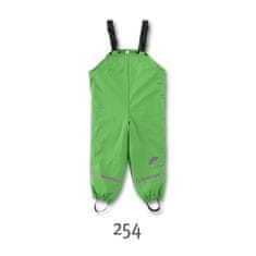 Sterntaler Kalhoty s laclem do deště podšívka fleece s reflexními prvky, zelená, 128
