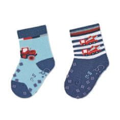 Sterntaler ponožky na lezení protiskluzové chlapecké 2 páry modré automíchačka 8012130, 20