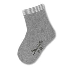 Sterntaler ponožky PURE s froté uvnitř, šedá, 12-24 měsíců