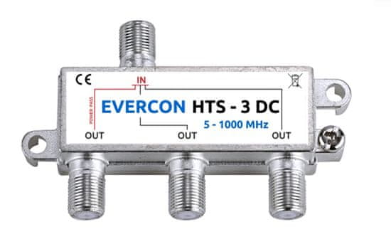 EVERCON anténní rozbočovač HTS-3DC
