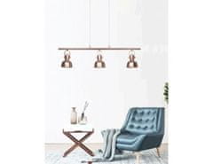 KONDELA Visící lampa v retro stylu, kov, rose gold, AVIER TYP 4