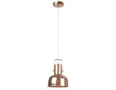 KONDELA Visící lampa v retro stylu, kov, rose gold, AVIER TYP 3