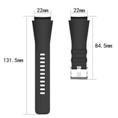 BStrap Silicone Davis řemínek na Garmin Vivoactive 4, dark gray