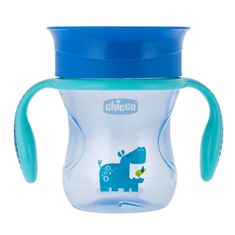 Chicco Hrneček Perfect 360 s držadly 200 ml modrý 12m+