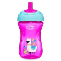 Chicco Hrneček Advanced s brčkovým náustkem 266 ml růžový 12m+