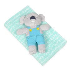 BabyMatex Deka s hračkou Koala Mint 75 x 100 cm