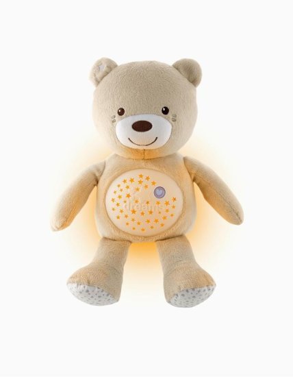 Chicco Medvídek uspáváček s projektorem a hudbou Baby Bear First Dreams neutral béžová 0m+