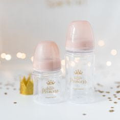 Canpol babies Lahev se širokým hrdlem Royal Baby 120 ml růžová