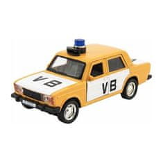 Teddies Auto Policejní VB Lada 11,5cm na zpětné natažení na baterie se zvukem