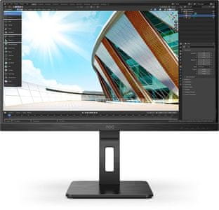 monitor AOC Q24P2Q (Q24P2Q) QHD 21,5 palce Low blue light Flicker Free VA 