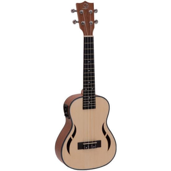 Dimavery UK-800, elektroakustické koncertní ukulele, vrchní deska smrk