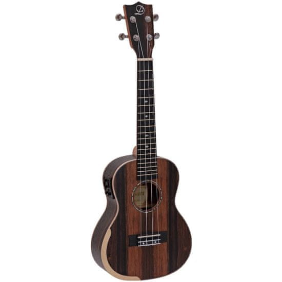 Dimavery UK-800, elektroakustické koncertní ukulele, ebenové