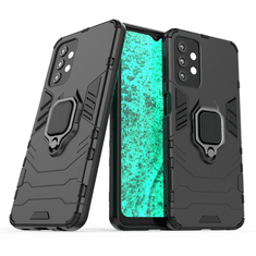 IZMAEL Odolné Pouzdro Ring Armor Case pro Samsung Galaxy A32 5G - Černá KP9708