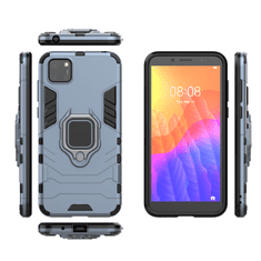 IZMAEL Odolné Pouzdro Ring Armor Case pro Huawei Y5P - Modrá KP13822