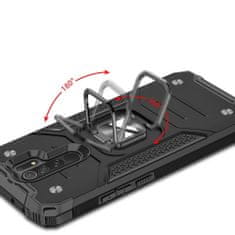WOZINSKY Pouzdro Wozinsky Ring armor pro Xiaomi Redmi Note 9/Redmi 10X 4G -Stříbrná KP9051