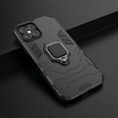 IZMAEL Odolné Pouzdro Ring Armor Case pro Apple iPhone 12 Pro Max - Černá KP9712