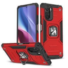 WOZINSKY Pouzdro Wozinsky Ring armor pro Xiaomi Redmi K40/Redmi K40 Pro/Redmi K40 Pro+/Poco F3/Mi 11i -Červená KP9053