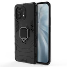 IZMAEL Odolné Pouzdro Ring Armor Case pro Xiaomi Mi 11 - Černá KP9715