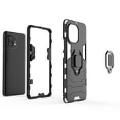 IZMAEL Odolné Pouzdro Ring Armor Case pro Xiaomi Mi 11 - Černá KP9715