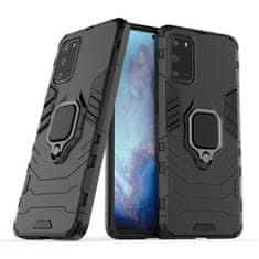 IZMAEL Odolné Pouzdro Ring Armor Case pro Samsung Galaxy S20 Plus - Černá KP9707