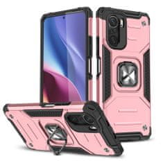 WOZINSKY Pouzdro Wozinsky Ring armor pro Xiaomi Poco F3/Mi 11i/Redmi K40/Redmi K40 Pro/Redmi K40 Pro+ -Růžová KP9908