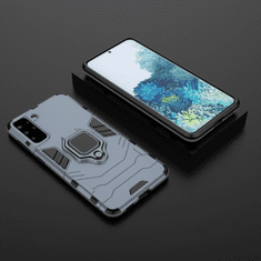 IZMAEL Odolné Pouzdro Ring Armor Case pro Samsung Galaxy S21 Plus 5G/Galaxy S30 Plus - Modrá KP10327