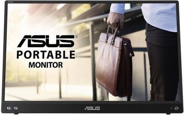 Přenosný monitor Asus MB16ACV (66C0KAC3EU) vhodný pro grafické programy vývojáře designéry kreativce kompatibilita Full HD rozlišení 2× 1W reproduktory 