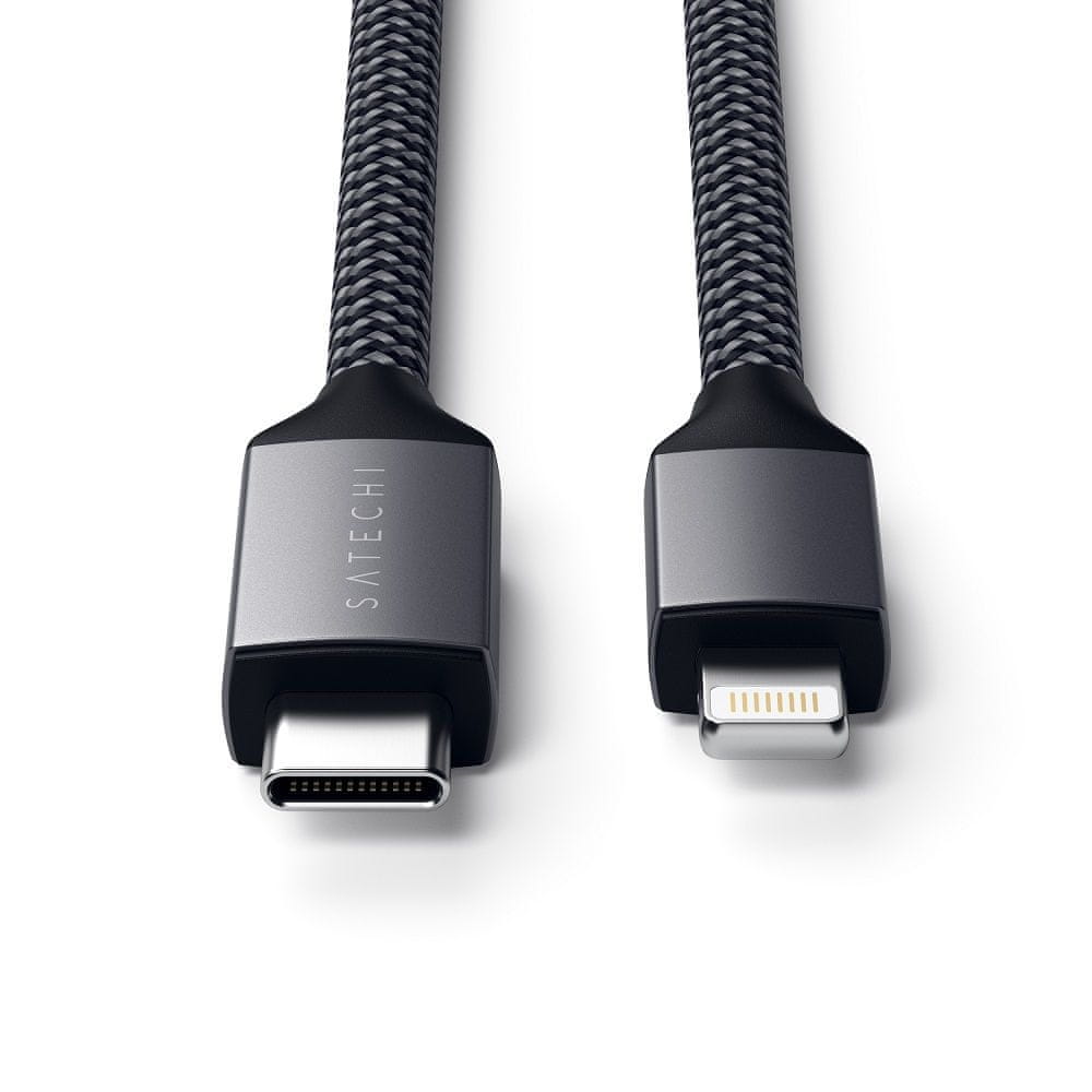 Satechi Type-C to Lightning Charging Cable - Vesmírně šedá ST-TCL18M