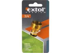 Extol Premium Adaptér (8876031) vnější závit, 3/4&quot;, MOSAZ