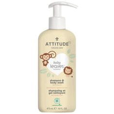 Attitude Dětské tělové mýdlo a šampon s vůní hruškové šťávy Baby Leaves (Shampoo & Body Wash) 473 ml